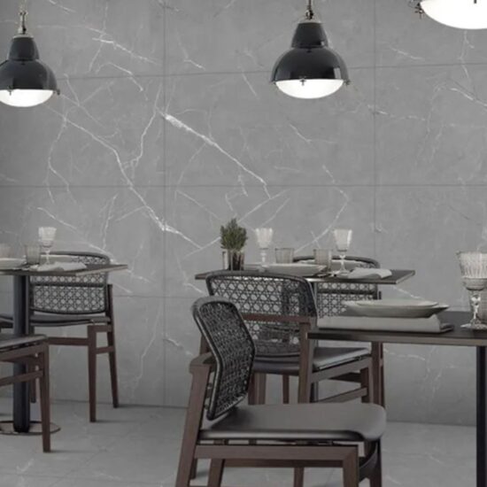 Amorgos Dark Grey / Carving (60x60 cm) — SEK/m²